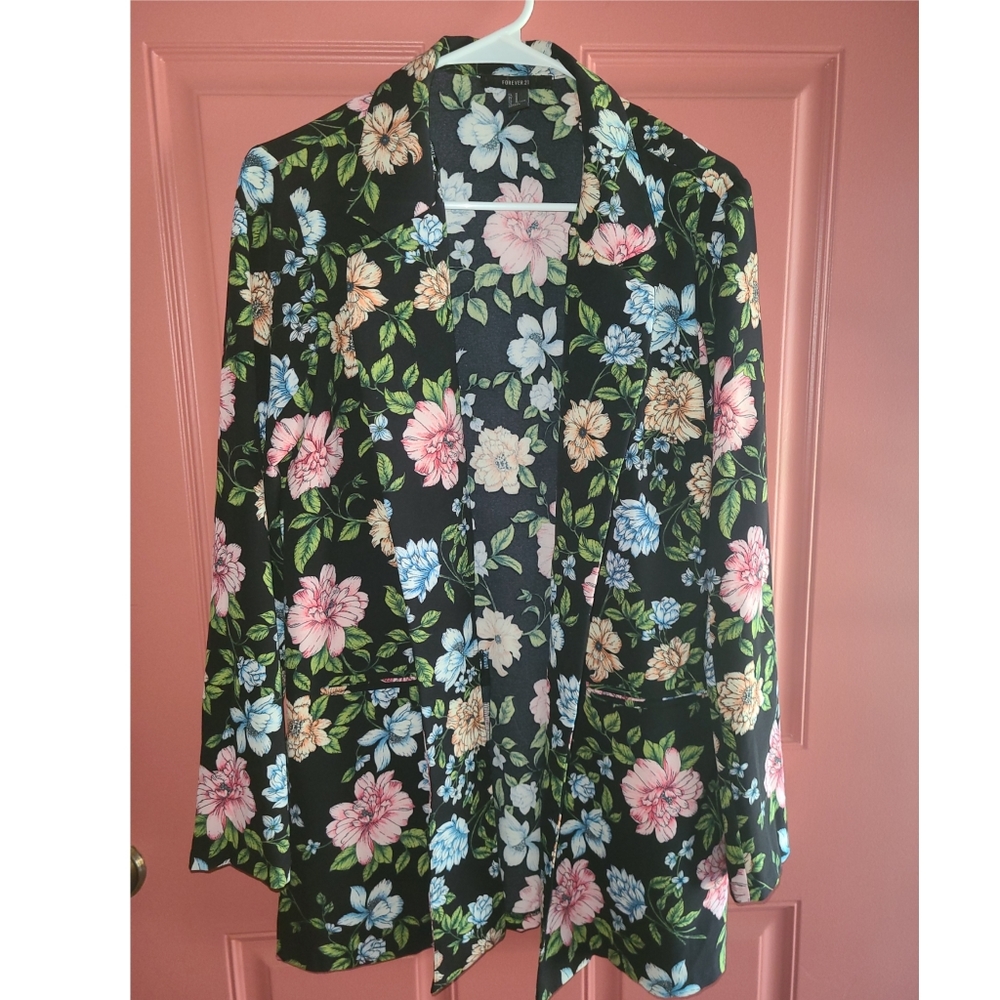 Floral blazer